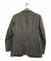 UNIVERSAL LANGUAGE (ユニバーサルランゲージ) Harris Tweed (ハリスツイード) ヘリンボーンジレセットテーラードジャケット グレー×ブラック サイズ:44-6Ｄ：6000円
