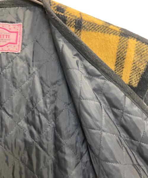scabetti（スキャベッティ）scabetti (スキャベッティ) Wool Check Vest イエロー サイズ:1の古着・服飾アイテム