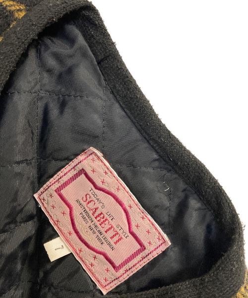 scabetti（スキャベッティ）scabetti (スキャベッティ) Wool Check Vest イエロー サイズ:1の古着・服飾アイテム