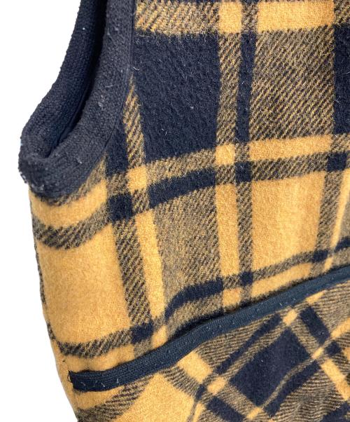 scabetti（スキャベッティ）scabetti (スキャベッティ) Wool Check Vest イエロー サイズ:1の古着・服飾アイテム