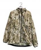 and wanderアンドワンダー）の古着「ラッセルプリントジャケット」｜アイボリー×カーキ