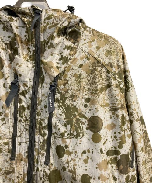 and wander（アンドワンダー）and wander (アンドワンダー) ラッセルプリントジャケット アイボリー×カーキ サイズ:3の古着・服飾アイテム