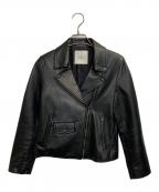 STUDIOUSステュディオス）の古着「ダブルライダースジャケット」｜ブラック