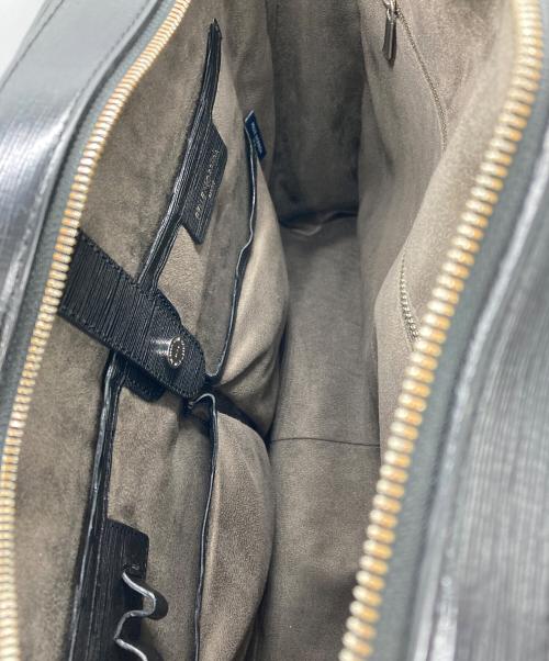 PELLE MORBIDA（ペッレモルビダ）PELLE MORBIDA (ペッレモルビダ) Capitano  / キャピターノ 1室ブリーフバッグ ブラックの古着・服飾アイテム