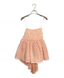 OBLI（オブリ）の古着「PONPONリボンキャミトップス」｜ピンク