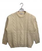 oldderby Knitwearオールドダービーニットウェア）の古着「ケーブルニット」｜アイボリー