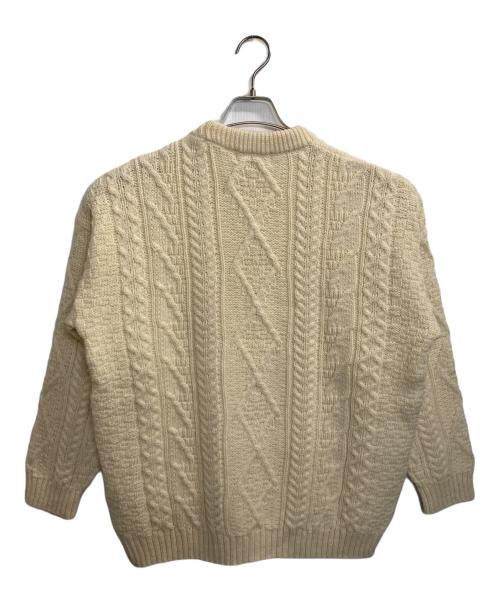 oldderby Knitwear（オールドダービーニットウェア）oldderby Knitwear (オールドダービーニットウェア) ケーブルニット アイボリー サイズ:不明の古着・服飾アイテム