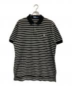 POLO RALPH LAURENポロ・ラルフローレン）の古着「ボーダーポロシャツ」｜ブラック×ホワイト