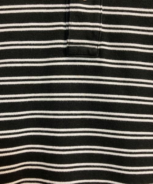 POLO RALPH LAUREN（ポロ・ラルフローレン）POLO RALPH LAUREN (ポロ・ラルフローレン) ボーダーポロシャツ ブラック×ホワイト サイズ:XLの古着・服飾アイテム