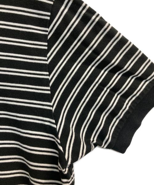 POLO RALPH LAUREN（ポロ・ラルフローレン）POLO RALPH LAUREN (ポロ・ラルフローレン) ボーダーポロシャツ ブラック×ホワイト サイズ:XLの古着・服飾アイテム