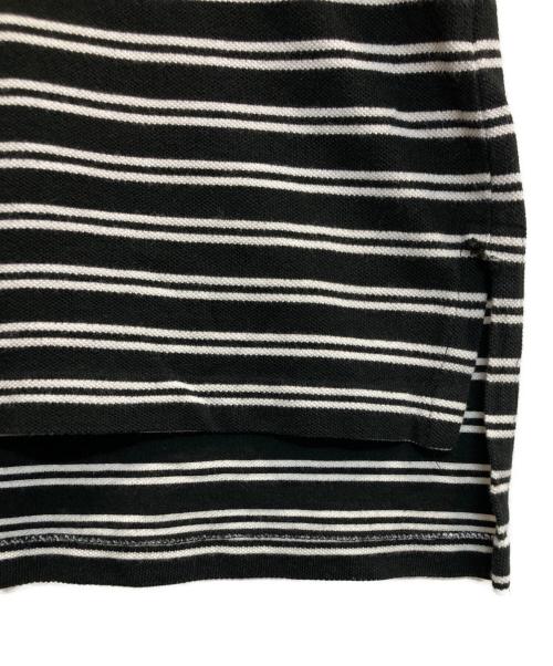 POLO RALPH LAUREN（ポロ・ラルフローレン）POLO RALPH LAUREN (ポロ・ラルフローレン) ボーダーポロシャツ ブラック×ホワイト サイズ:XLの古着・服飾アイテム