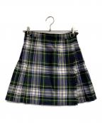 O'NEIL OF DUBLINオニールオブダブリン）の古着「ミニラップスカート」｜グリーン×ネイビー