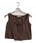 MIU MIU（ミュウミュウ）の古着「リボンノースリーブカットソー」｜ブラウン
