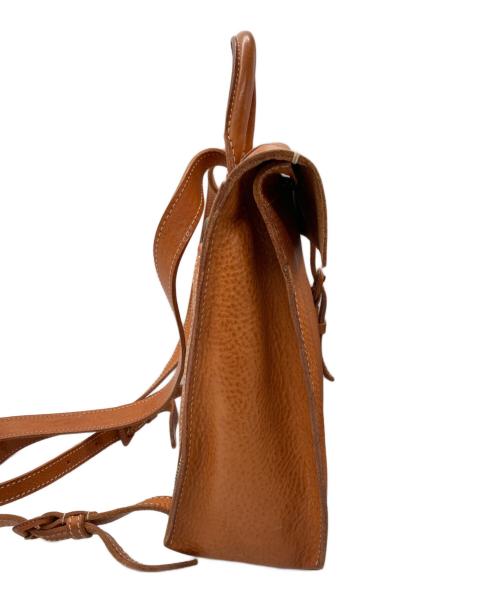 genten（ゲンテン）genten (ゲンテン) 封筒型レザーリュック ブラウンの古着・服飾アイテム