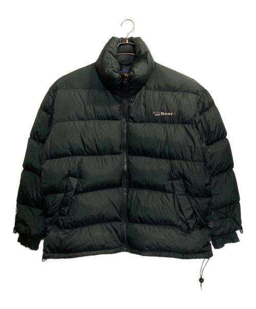 Bear（ベアー）Bear (ベアー) ベアプリントリバーシブルダウンジャケット ブラック サイズ:Mの古着・服飾アイテム