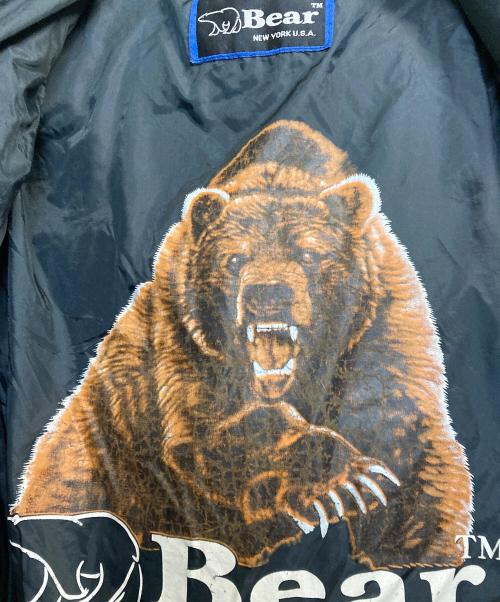 Bear（ベアー）Bear (ベアー) ベアプリントリバーシブルダウンジャケット ブラック サイズ:Mの古着・服飾アイテム