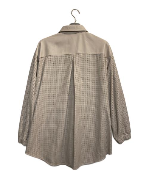 GRACE CLASS（グレースクラス）GRACE CLASS (グレースクラス) パンチングレザーシャツ ベージュ サイズ:36の古着・服飾アイテム