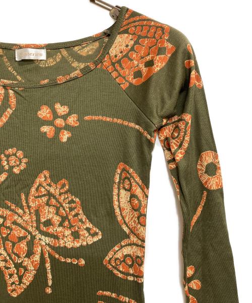 hysterics（ヒステリックス）hysterics (ヒステリックス) 総柄ワンピース オレンジ×カーキ サイズ:ＦＲＥＥの古着・服飾アイテム