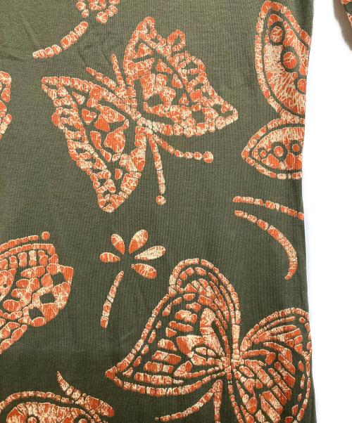 hysterics（ヒステリックス）hysterics (ヒステリックス) 総柄ワンピース オレンジ×カーキ サイズ:ＦＲＥＥの古着・服飾アイテム