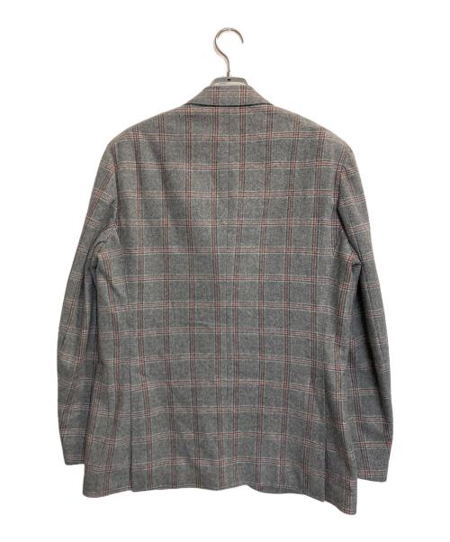 LARDINI（ラルディーニ）LARDINI (ラルディーニ) チェックウールジャケット グレー サイズ:48の古着・服飾アイテム