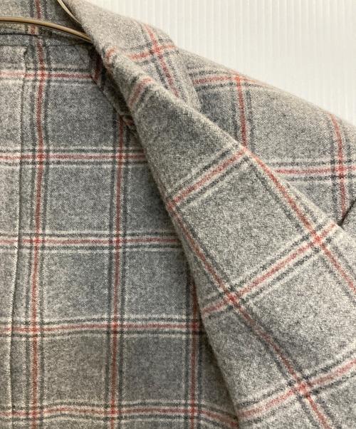 LARDINI（ラルディーニ）LARDINI (ラルディーニ) チェックウールジャケット グレー サイズ:48の古着・服飾アイテム