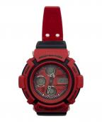 CASIOカシオ）の古着「デジタルウォッチ」｜ブラック×レッド