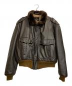 GOLDEN FLEECEゴールデン フリース）の古着「G-1レザージャケット」｜ブラウン