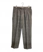 Christian Dior Sportsクリスチャン ディオールスポーツ）の古着「ツイードウールタックパンツ」｜グレー