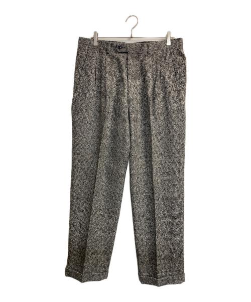 Christian Dior Sports（クリスチャン ディオールスポーツ）Christian Dior Sports (クリスチャン ディオールスポーツ) ツイードウールタックパンツ グレー サイズ:91の古着・服飾アイテム