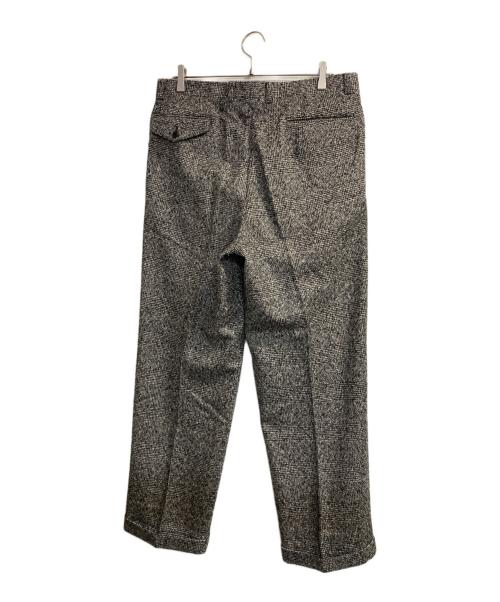 Christian Dior Sports（クリスチャン ディオールスポーツ）Christian Dior Sports (クリスチャン ディオールスポーツ) ツイードウールタックパンツ グレー サイズ:91の古着・服飾アイテム