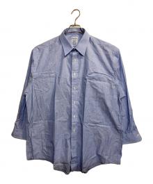 BROOKS BROTHERS（ブルックスブラザーズ）の古着「Makersシャツ」｜ブルー