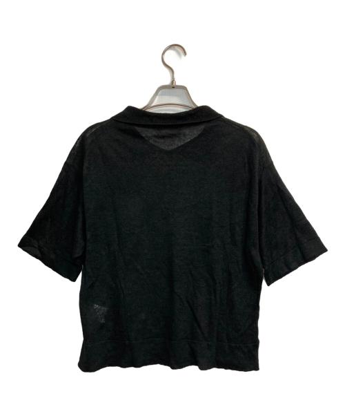 MARGARET HOWELL（マーガレットハウエル）MARGARET HOWELL (マーガレットハウエル) リネンプルオーバーカットソー ブラック サイズ:2の古着・服飾アイテム