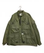 WTAPSダブルタップス）の古着「19AW MODULAR/JACKET.COTTON.WEATHER / モジュラージャケット」｜グリーン