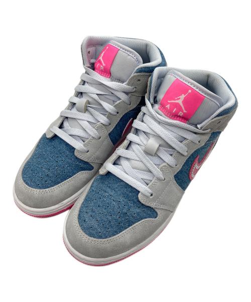 NIKE（ナイキ）NIKE (ナイキ) エア ジョーダン 1 MID SE インディゴ サイズ:24cmの古着・服飾アイテム