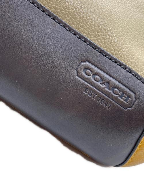 COACH（コーチ）COACH (コーチ) ウエストバッグ カーキ×イエローの古着・服飾アイテム