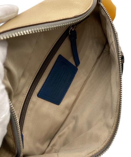 COACH（コーチ）COACH (コーチ) ウエストバッグ カーキ×イエローの古着・服飾アイテム
