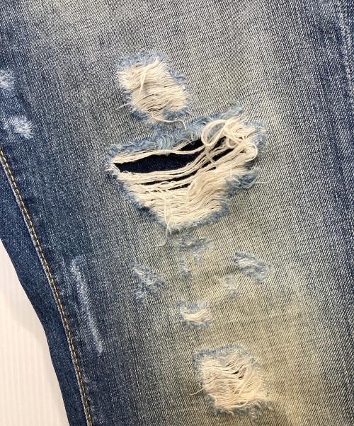 DSQUARED2（ディースクエアード）DSQUARED2 (ディースクエアード) ダメージデニムパンツ インディゴ サイズ:46の古着・服飾アイテム