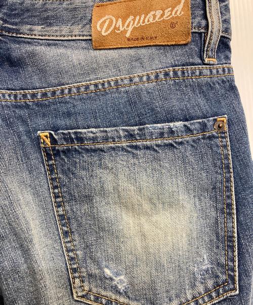 DSQUARED2（ディースクエアード）DSQUARED2 (ディースクエアード) ダメージデニムパンツ インディゴ サイズ:46の古着・服飾アイテム