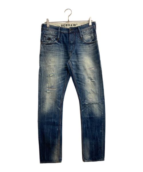 Denham（デンハム）Denham (デンハム) JAPANESE TEXTILES ダメージデニムパンツ インディゴ サイズ:Ｗ30×Ｌ32の古着・服飾アイテム
