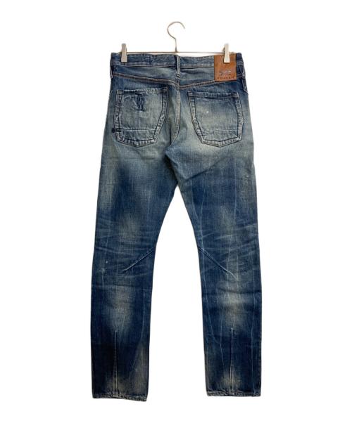 Denham（デンハム）Denham (デンハム) JAPANESE TEXTILES ダメージデニムパンツ インディゴ サイズ:Ｗ30×Ｌ32の古着・服飾アイテム