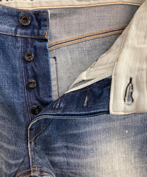 Denham（デンハム）Denham (デンハム) JAPANESE TEXTILES ダメージデニムパンツ インディゴ サイズ:Ｗ30×Ｌ32の古着・服飾アイテム