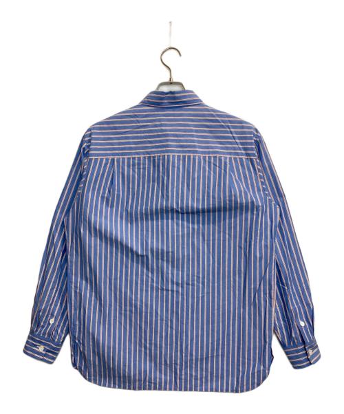 A.P.C.（アーペーセー）A.P.C. (アーペーセー) MALO SHIRT / ストライプシャツ ブルー×レッド サイズ:XSの古着・服飾アイテム