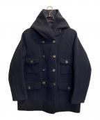 east harbour surplusイーストハーバーサープラス）の古着「リバーシブルウールコート」｜ネイビー