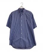 RALPH LAURENラルフローレン）の古着「チェックシャツ」｜ネイビー×ホワイト