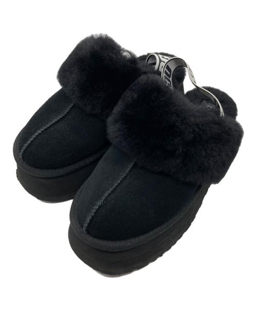 UGG（アグ）UGG (アグ) FUNKETTE / ムートンサンダル ブラック サイズ:24cmの古着・服飾アイテム