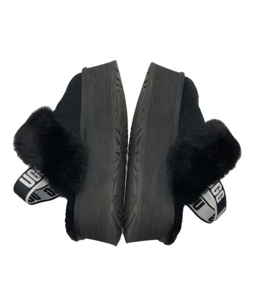 UGG（アグ）UGG (アグ) FUNKETTE / ムートンサンダル ブラック サイズ:24cmの古着・服飾アイテム