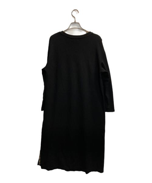 BURBERRY BLUE LABEL（バーバリーロンドンブルーレーベル）BURBERRY BLUE LABEL (バーバリーロンドンブルーレーベル) プリーツ切替ワンピース ブラック サイズ:Mの古着・服飾アイテム