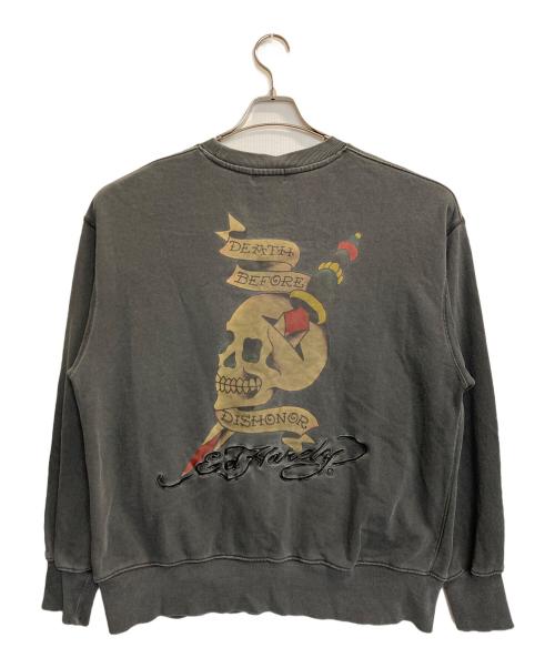 Ed Hardy（エド ハーディー）ED HARDY (エド ハーディー) スウェット グレー サイズ:Ⅼの古着・服飾アイテム