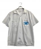 BlackEyePatchブラックアイパッチ）の古着「AREA CODE S/S Mesh SHIRT」｜ホワイト