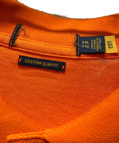 POLO RALPH LAUREN（ポロ・ラルフローレン）POLO RALPH LAUREN (ポロ・ラルフローレン) ポロベア刺繍ポロシャツ オレンジ サイズ:ＸＸＬの古着・服飾アイテム
